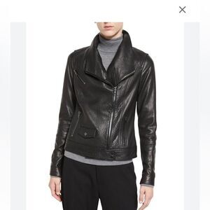 Vince | Textured Moto Leather Jacket